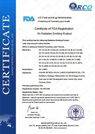 FDA证书